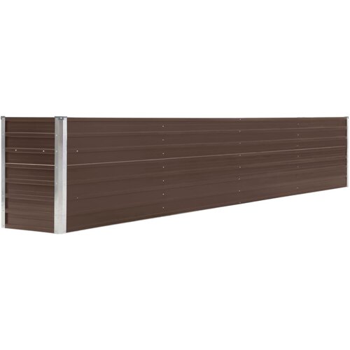 vidaXL Visoka greda pocinkano jeklo 320x40x45 cm rjava Cene