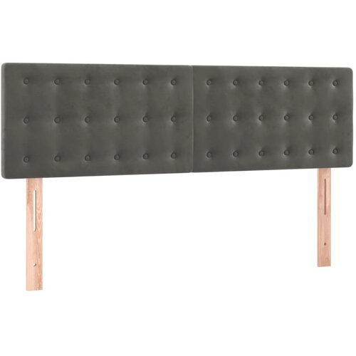 box spring s madracem LED tamnosivi 140x190 cm bar&amp;scaron;un Slike