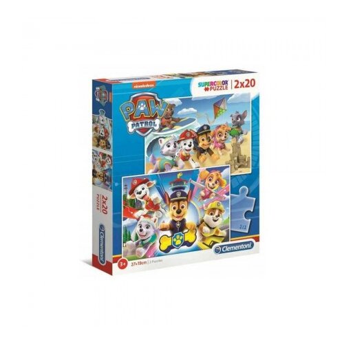 Clementoni puzzle 2X20 paw patrol Slike