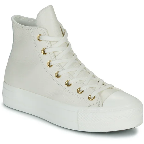 Converse CHUCK TAYLOR ALL STAR LIFT PLATFORM GOLD Bijela