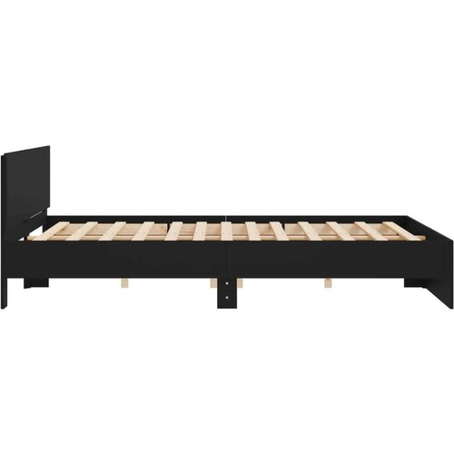 vidaXL Okvir za krevet s uzglavljem crni 160x200 cm Cene