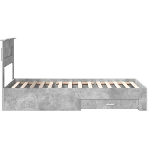  Okvir za krevet Betonski sivi i srebrna 75 x 190 cm Slike