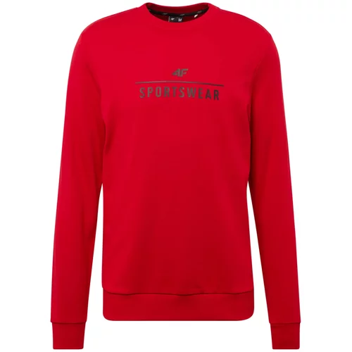 4f Sportska sweater majica crvena / crna