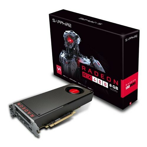 Sapphire AMD Radeon RX480 8GB GDDR5, PCI-e HDMI/3xDP/256bit/ 21260-00-20G grafička kartica Slike