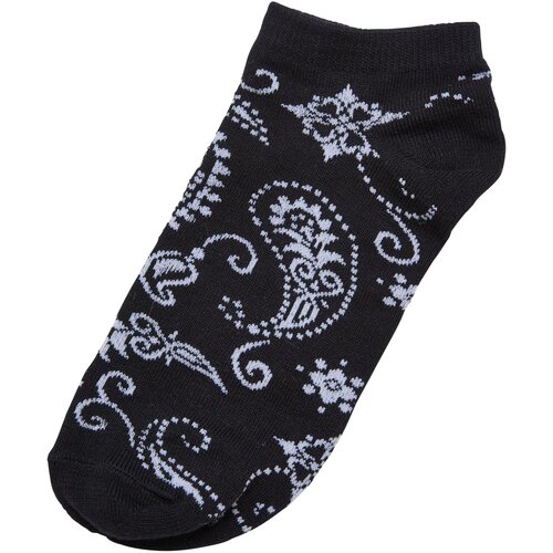 Urban Classics Accessoires Bandana Pattern No Show Socks 5-Pack black Cene