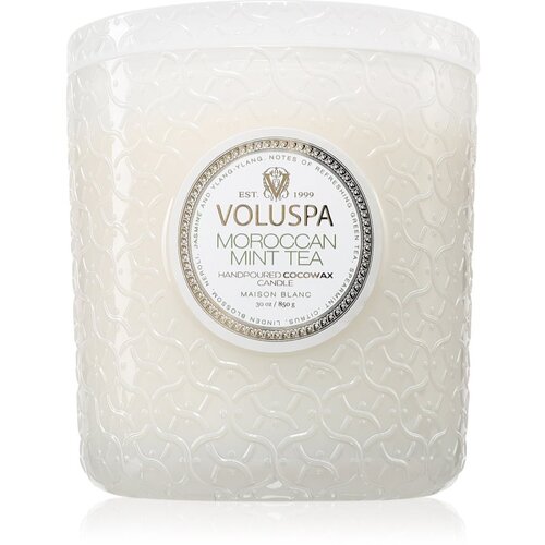 VOLUSPA Maison Blanc Moroccan Mint Tea di&amp;scaron;eča sveča 850 g Slike