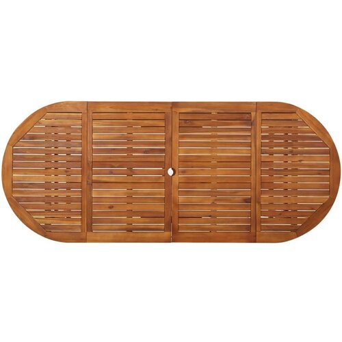 VidaXL vrtni blagovaonski stol 220 x 90 x 75 cm masivno bagremovo drvo Slike