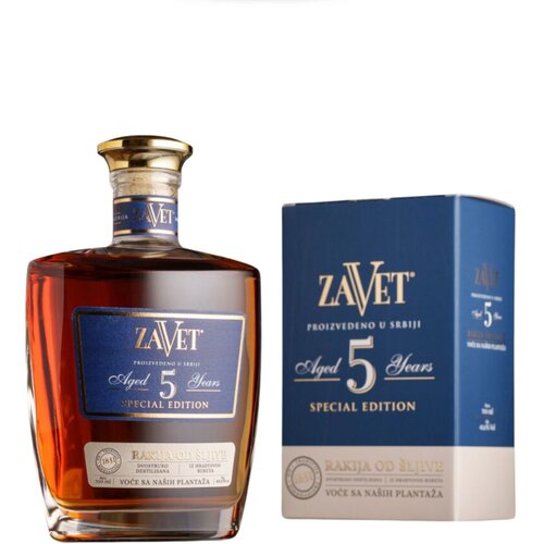 Zavet Rakija Šljiva 5 Special Edition + GB alk. 43%, 0.7 l Cene