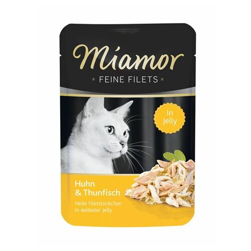 Finnern miamor mesni fileti hrana za mačke u kesici - piletina i tunjevina 100gr Slike