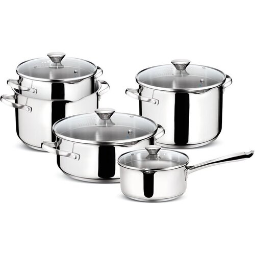 Lagostina set posod Smart, 9kos, indukcija, inox Cene
