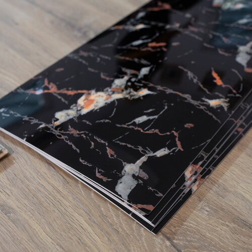 SP TREND Samoljepljivi paneli u setu za zid 6 kom 60x30 cm Black Gold &amp;ndash; Slike