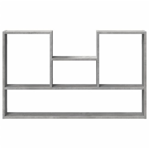  Zidna polica siva boja betona 99x15x60 cm konstruirano drvo Slike