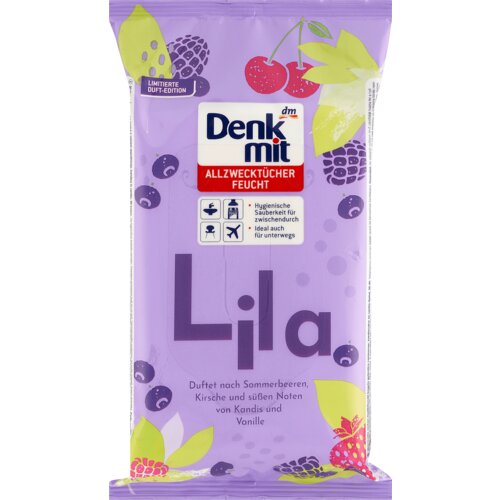 Denkmit Lila vlažne maramice za čišćenje – letnje bobice i vanila 50 kom Cene
