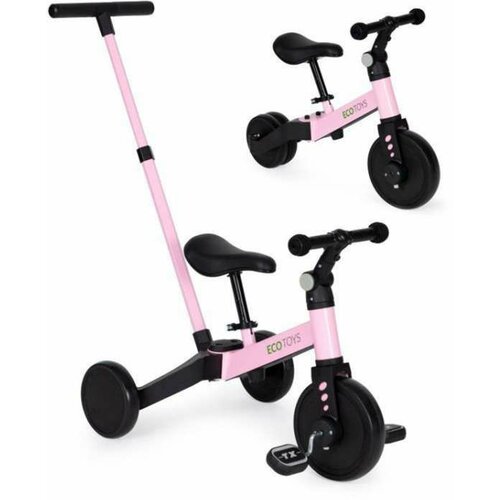 ECO TOYS tricikl 2U1 pink Slike