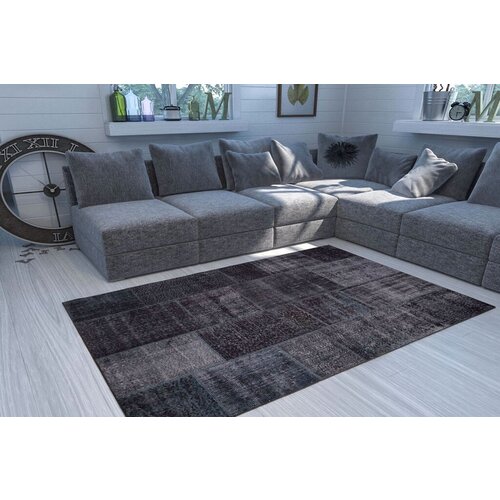 Conceptum Hypnose tepih Jazz Chenille 81, 75x150cm, Crni Slike