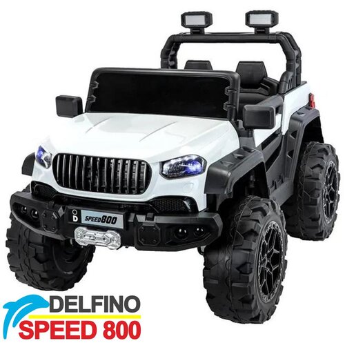  Dvosed Džip na akumulator Delfino SPEED 800 4x4 Beli Cene