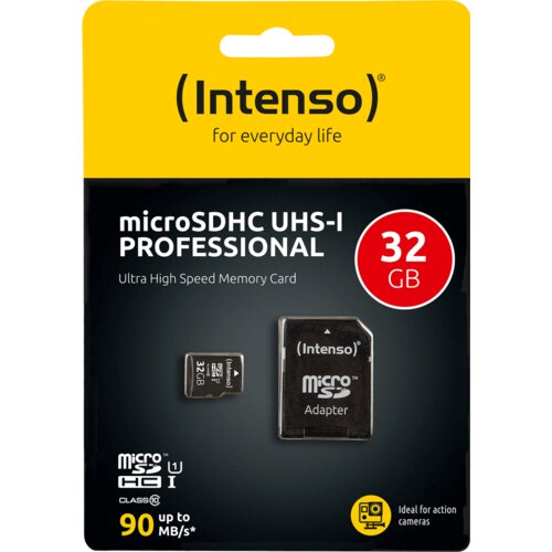 Intenso Micro SDHC/SDXC kartica 32GB Class 10, UHS-I +adapter, Pro - MicroSD 32GB Class10 UHS-I Pro Cijene