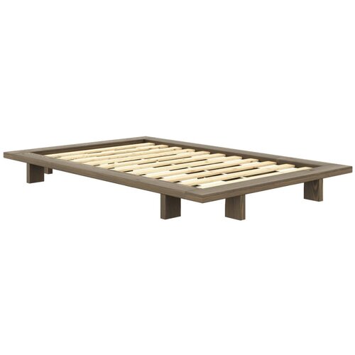 Karup Design Rjava postelja iz masivnega bora z letvenim dnom 120x200 cm Japan &amp;ndash; Slike