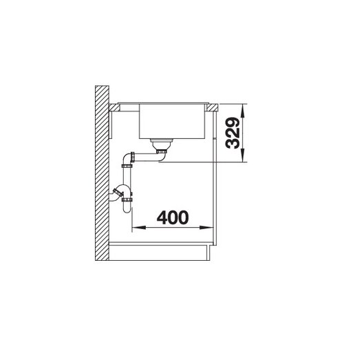 Blanco legra 6 585x500/190 mm -crna Slike