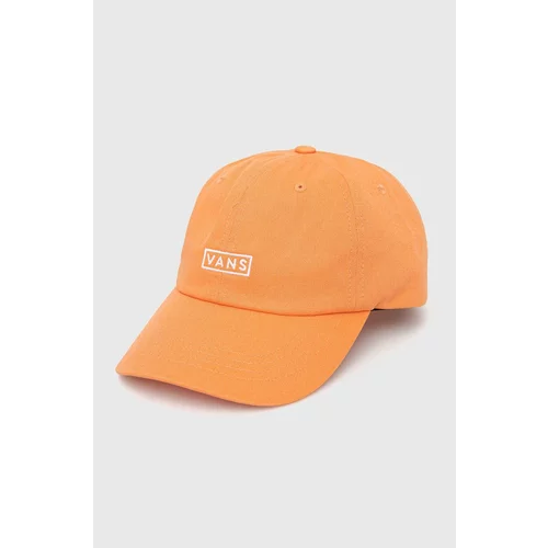 Vans Pamučna kapa boja: narančasta, s aplikacijom