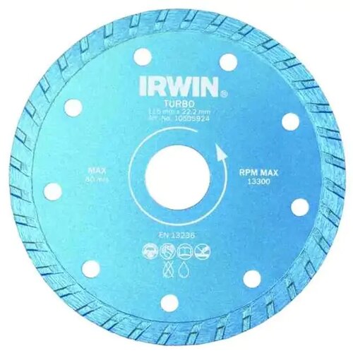 Irwin Dijamantska ploča za sečenje cigli, keramike TURBO 180mm/22.22 Slike