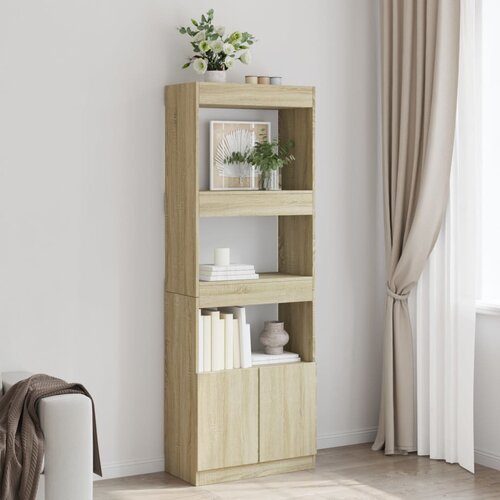  Visoka komoda boja hrasta sonome 63x33x180 cm konstruirano drvo Cijene