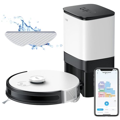 Tp-link Tapo RV30 PLUS mokro čiščenje, samopraznilna postaja, LiDAR robotski sesalnik, (21267413) Cene
