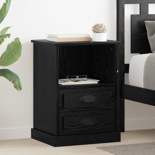  Noćni ormar 2 pcs Crni hrast 36 x 43 x 60 cm Konstruirano drvo Cijene