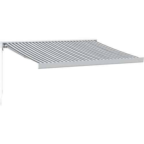 Maison Chic Zložljiva tenda - Senčniki antracit in bela 3,5x2,5 m tkanina in aluminij, (22041283) Slike
