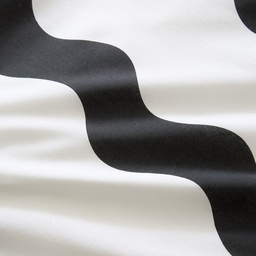 Sassy B Črno-bela enojna posteljnina 135x200 cm Waves &amp;ndash; Slike