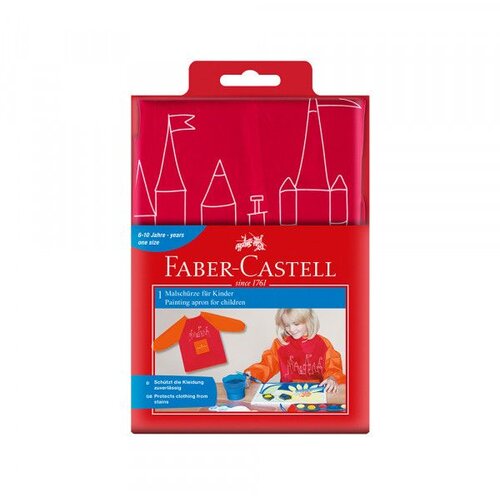 Faber-Castell Faber-Castell: otro&amp;scaron;ki slikarski predpasnik v rdeče-oranžni barvi Slike