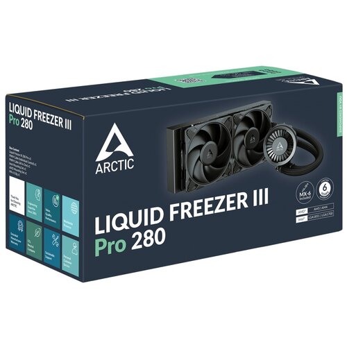 Arctic COL CPU AiO LCS Liquid Freezer III Pro 280 (black) Slike