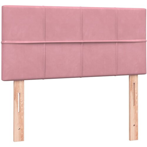 Box Spring krevet s madracem i LED ružičasti 80 x 220 cm bar&amp;scaron;unasti Slike