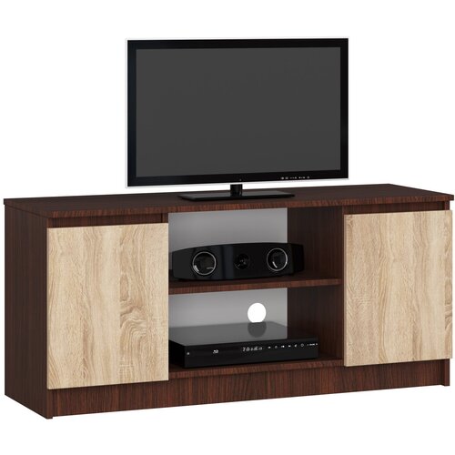 AKORD RTV KABINET 120 cm 2D 1P WENGE / SONOMA, (21713928) Cene