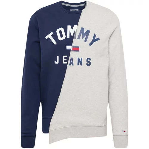 Tommy Remixed Sweater majica mornarsko plava / siva / crvena / bijela