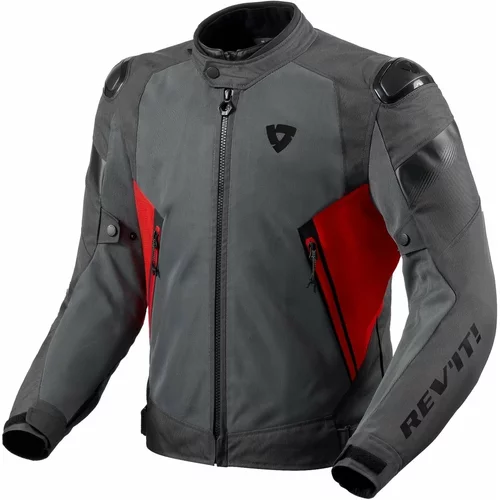 Rev'it! Jacket Control Air H2O Grey/Red L Tekstilna jakna