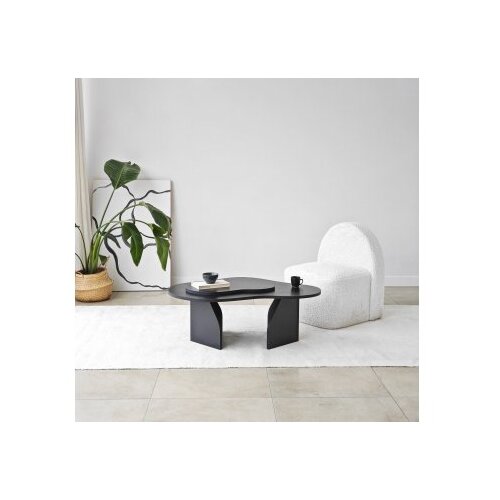 Hanah home Club sto Melted, 105x35x65 cm, Crni Cene