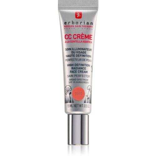 Erborian CC Cr&amp;egrave;me Centella Asiatica posvjetljujuća krema za ujednačeni ton kože lica SPF 25 malo pakiranje nijansa Dor&amp;eacute; 15 ml Slike