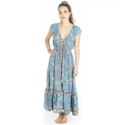 Isla Bonita By Sigris Dolge obleke Long Midi Dress. Modra
