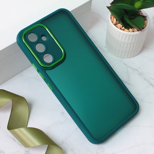 Teracell maska Shining Camera za Samsung A546B Galaxy A54 5G tamnozelena Slike