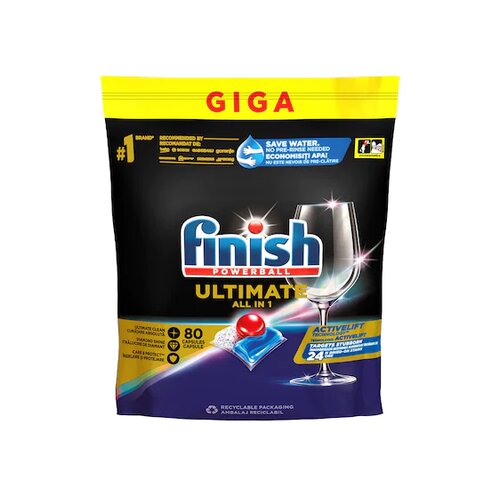 Finish Quantum Ultimate tablete za pomivanje posode, Regular, 80 kos Cene