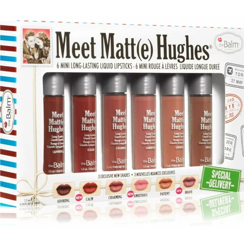 TheBalm Meet Matt(e) Hughes Mini Kit Special Delivery set tekućih ruževa