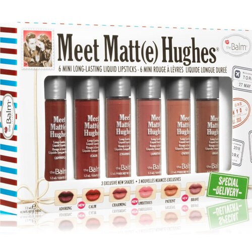 TheBalm Meet Matt(e) Hughes Mini Kit Special Delivery set tekočih &amp;scaron;mink Slike