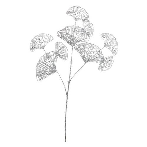  UKRASNA GRANA 70CM GINGKO SREBRNA Cene