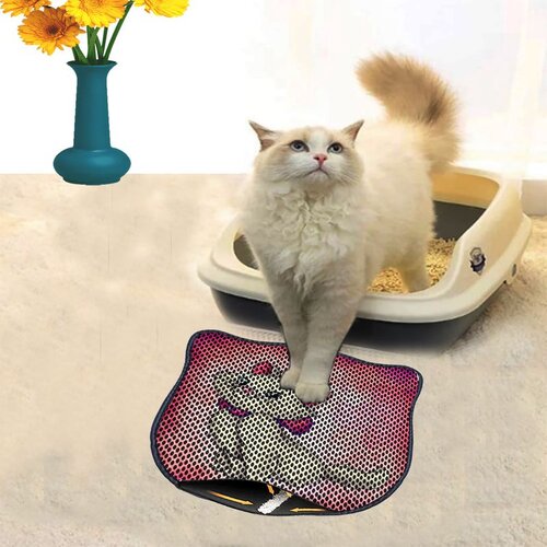 WALLXPERT Kdkafa0143 multicolor cat litter mat Cene