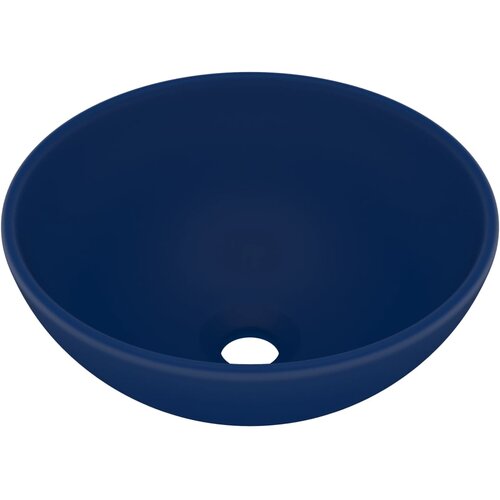 Maison Chic Razkošen Umivalnik - Kopalna umivalnik - Lavabo okrogel mat temno moder 32,5x14 cm keramičen, (21684658) Cene