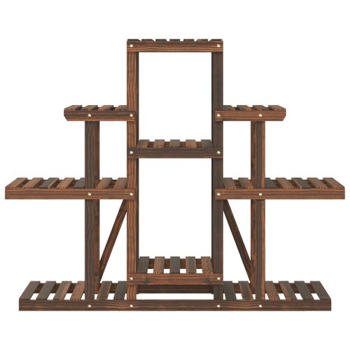  Stalak za cvijeće 110 x 25 x 96 cm od masivne jelovine Slike