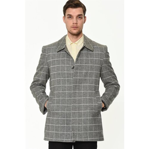 Dewberry PLT8206 MEN'S COAT-PLAIN GREY Cijene