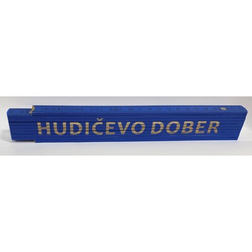 HEKA Zložljiv meter Heka (napis: Hudičevo dober, modre barve, 2 m) Cene
