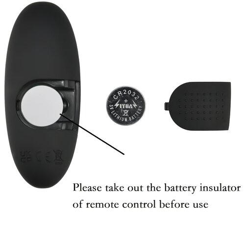 Mrow svetleč, radijsko voden, baterijski analni vibrator (črn) Slike